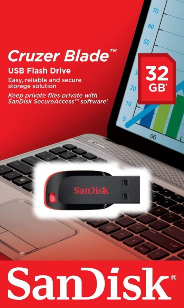 PENDRIVE 32GB SANDISK CRUZER BLADE SDCZ50-032G-B35 USB