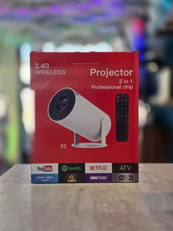 PROYECTOR ULTRA HD CON JOYSTICK Y JUEGOS