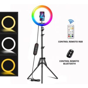 Aro de Luz RGB 26cm con tripode