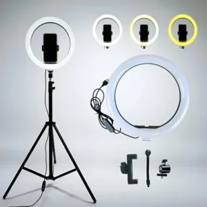 Aro de Luz frio, calido y neutro 26cm con tripode