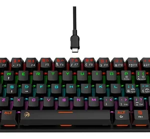 Teclado gamer mecanico 60% Netmak Dominate